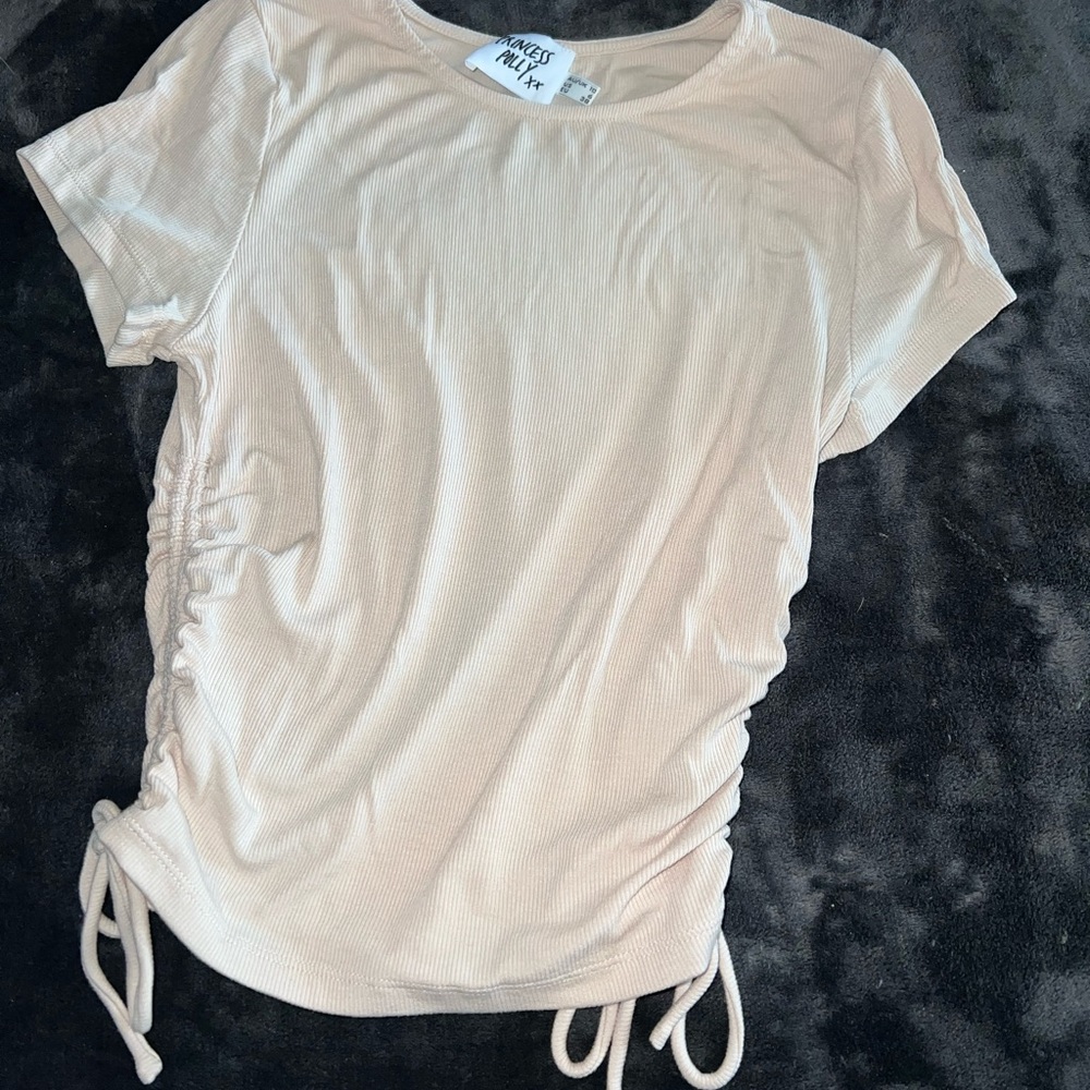 Princess Polly Evant Tee in Cream Size 6 - Picture 11 of 12